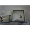 Image 2 : STERLING SILVER DIAMOND PENDANT W/ CHAIN, 24 DIAMONDS/ 0.08CTS W/ APPRAISAL $350