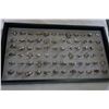 Image 3 : LARGE TRAY OF RINGS STAMPED STERLING 925