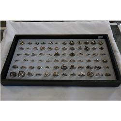 LARGE TRAY OF RINGS STAMPED STERLING 925