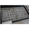 Image 3 : LARGE TRAY OF RINGS STAMPED STERLING