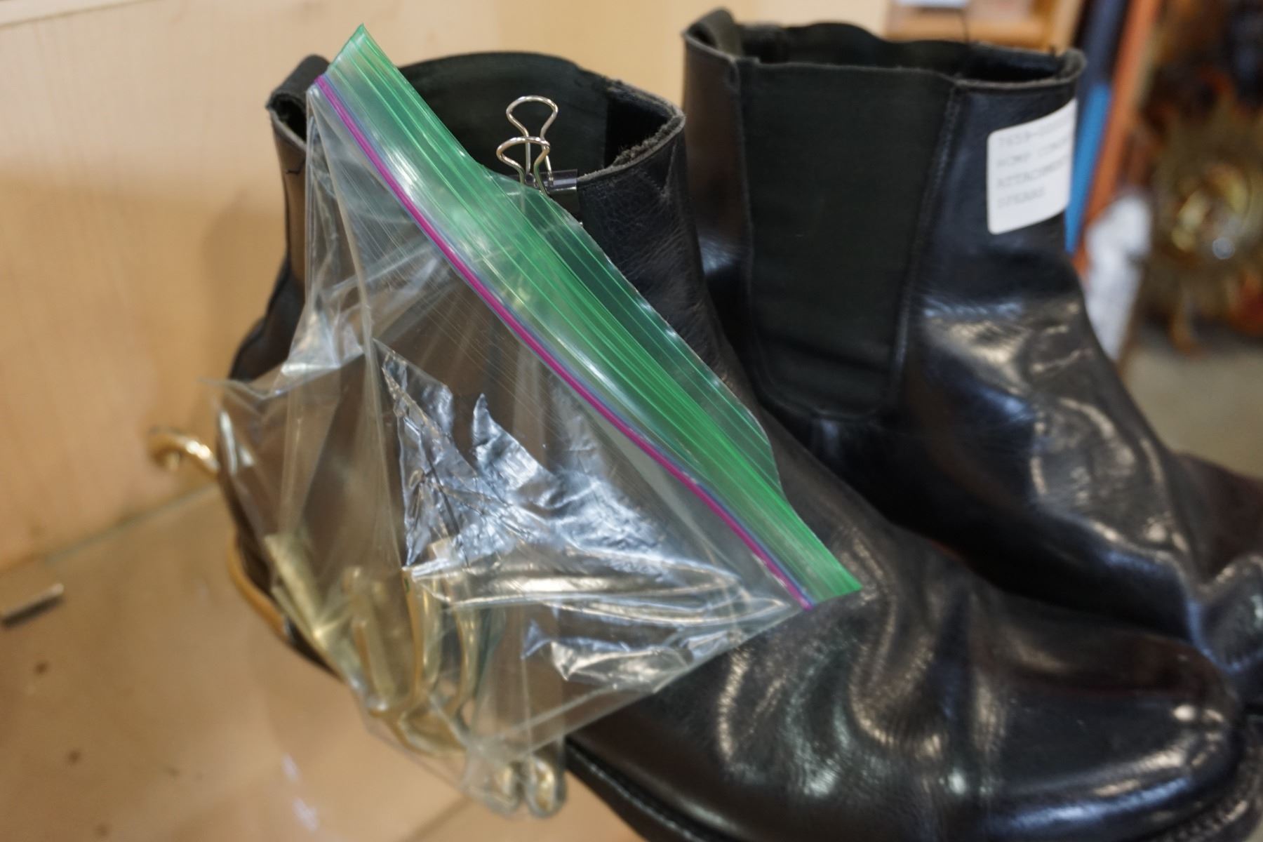 RCMP CONGRESS BOOTS W/ ATTACHMENTS SPURS AND SPARE SPEARS