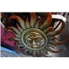 Image 2 : METAL SUN AND FLOWER DECORATIONS