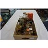 Image 1 : TRAY OF VINTAGE GLASS BOTTLES