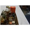 Image 2 : TRAY OF VINTAGE GLASS BOTTLES