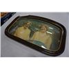 Image 3 : BOWED GLASS ANTIQUE PICTURE
