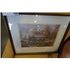 Image 1 : WOOD FRAMED PRINT SIGNED P.D.W