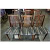 Image 1 : SET OF 6 TEAK CHAIRS W/ FABRIC CUSHIONS