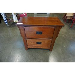 2 DRAWER REAL WOOD NIGHTSTANDS