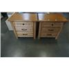 Image 1 : PAIR OF MATCHING 3 DRAWER NIGHT STANDS
