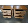 Image 2 : PAIR OF MATCHING 3 DRAWER NIGHT STANDS