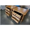 Image 3 : PAIR OF MATCHING 3 DRAWER NIGHT STANDS