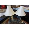 Image 1 : PAIR OF DECORATIVE METAL TABLE LAMPS