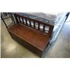 Image 1 : WOOD STORAGE BENCH