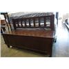 Image 3 : WOOD STORAGE BENCH