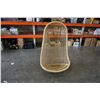 Image 1 : RATTAN HANGING BASKET CHAIR