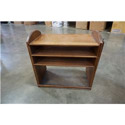 SMALL TEAK STAND W/ SMALL CLIP BOARD