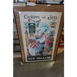 COOKING W/ JAZZ NEW ORLEANS PRINT