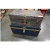 Image 1 : 2 METAL STORAGE TRUNKS