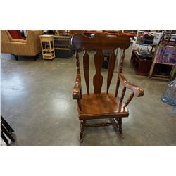 ANTIQUE WOOD ROCKING CHAIR