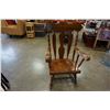 Image 1 : ANTIQUE WOOD ROCKING CHAIR