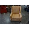Image 1 : STRIPED STYLUS ACCENT CHAIR