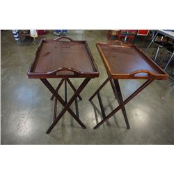 2 TV TRAYS W/ FOLDING STAND