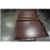 Image 3 : 2 TV TRAYS W/ FOLDING STAND
