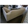 Image 5 : BOILER & COMPANY WHITE FABRIC COUCH W/ 5 ACCENT PILLOWS