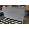 Image 3 : GREY VELVET QUEENSIZED PLATFORM BEDFRAME