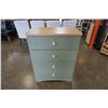 Image 1 : GREEN AND TAN 4 DRAWER DRESSER