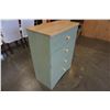 Image 2 : GREEN AND TAN 4 DRAWER DRESSER