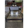 Image 1 : QUEENSIZE CAPPUCCINO & GREY FABRIC BEDFRAME