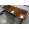 Image 2 : DARK BROWN OFFICE DESK SOME DAMAGE ON TOP
