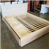 Image 1 : TAN IKEA PLATFORM BED W/ 2 DRAWERS