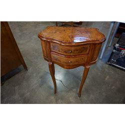2 DRAWER INLAID STAND