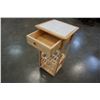 Image 2 : WHITE TILE TOP AND MAPLE WINE TABLE