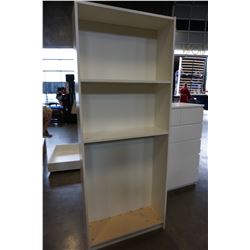 WHITE BOOKSHELF 6FT TALL