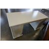 Image 3 : MODERN WHITE 2 DOOR & 1 DRAWER DESK
