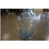Image 2 : LIBBEY GLASS EMBOSSED EAGLE BLUE GLASS 5 GALLON MILK JAR