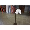 Image 1 : WOODEN FLOOR LAMP W/ FLOWER SHADE