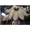 Image 3 : WOODEN FLOOR LAMP W/ FLOWER SHADE