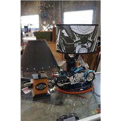 2 HARLEY TABLE LAMPS