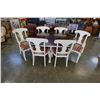 Image 2 : ROUND ETHAN ALLEN DINING TABLE W/ 6 CHAIRS, LEAF, AND PADS