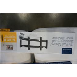 NEW OVERSTOCK INSIGNIA 13 TO 32 INCH FIXED TV WALL MOUNT, 40LB CAPACITY