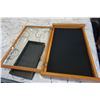 Image 2 : OAK JEWELLERY DISPLAY CASE AND BLACK DISPLAY CASE