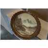 Image 1 : OIL ON CANVAS OVAL PICTURE IN GILT FRAME