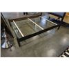 Image 2 : QUEENSIZE CAPPUCCINO & GREY FABRIC BEDFRAME