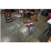 Image 2 : 2 RETRO BAR STOOLS