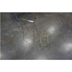 2 MCM METAL RACKS