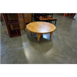 ROUND PINE COFFEE TABLE